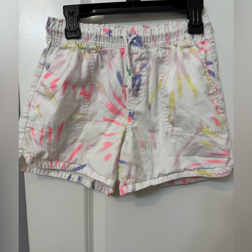 Girls Bundle of two shorts- Colorful Tie-Dye and Pink Shorts